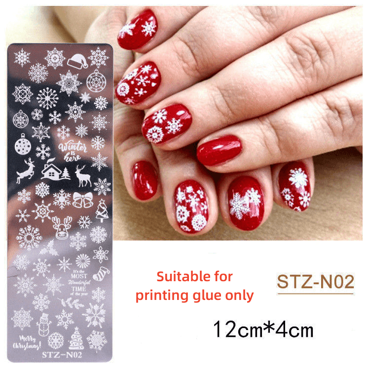 DIY Nail Printing Sticker Template Small Printing Plate