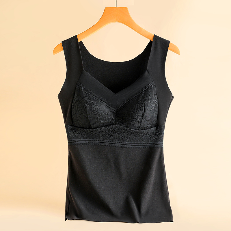 Thermal Lace Underwear Warm Plus Size Vest Top Lingerie Women Winter Inner Wear Thermal Shirt Undershirt Intimate