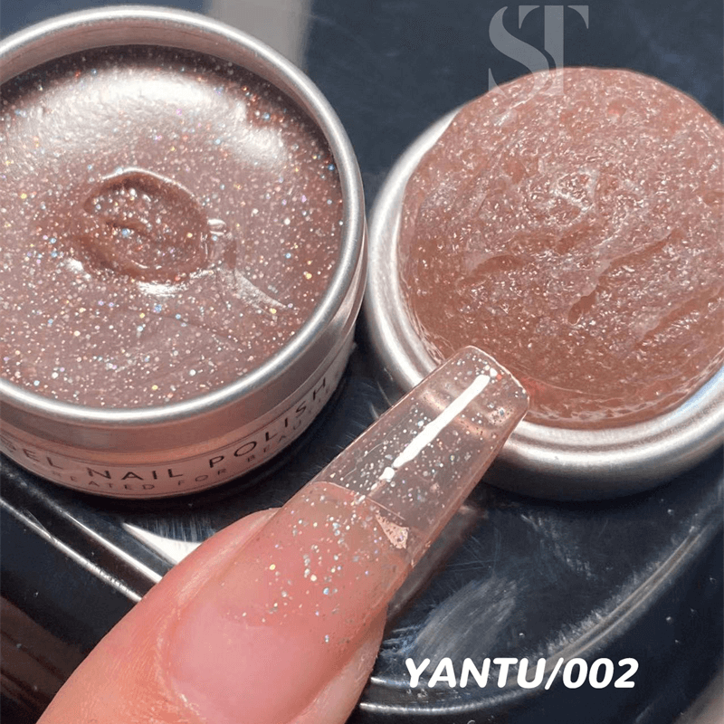 Strawberry Latte 26 Color Nail Polish Glue Solid Cans