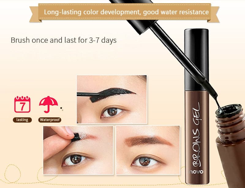 Eyebrow Dye Cream Eye Brow Gel 3 Colors Semi-Persistent Peel-off Tint Brow Eyebrow Cream Lasting