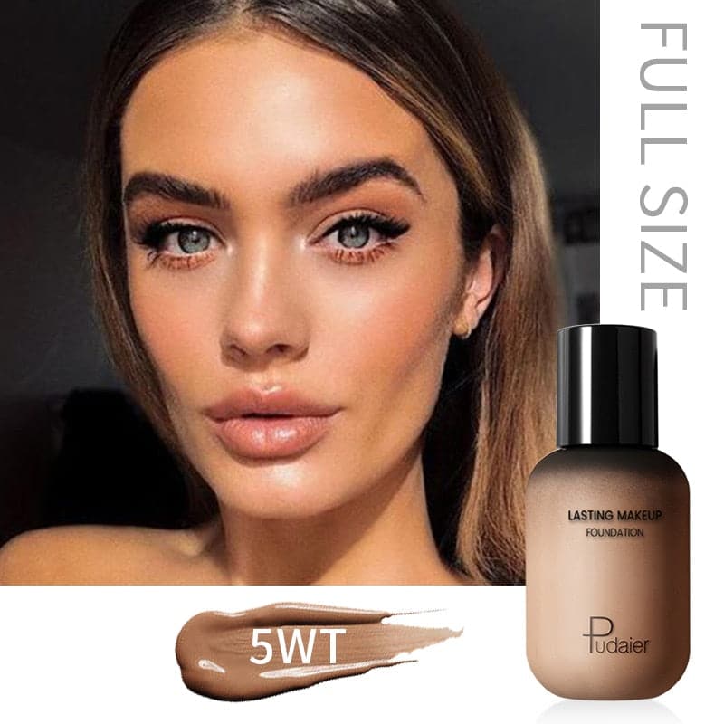 Dark Skin Liquid Foundation Cream For Face Concealer Matte Female Makeup Base Waterproof Long Lasting Facial Cosmetics
