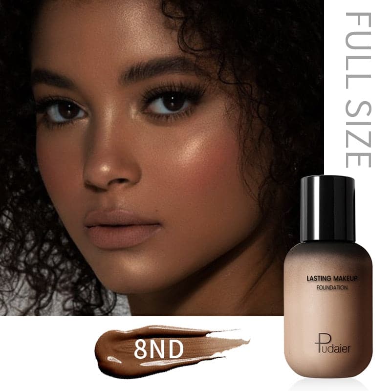 Dark Skin Liquid Foundation Cream For Face Concealer Matte Female Makeup Base Waterproof Long Lasting Facial Cosmetics