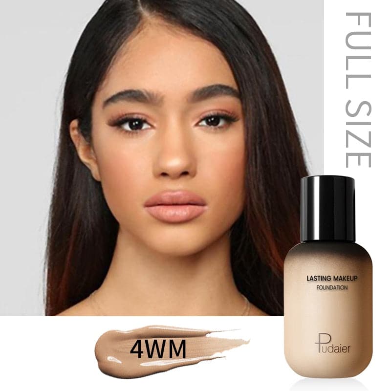 Dark Skin Liquid Foundation Cream For Face Concealer Matte Female Makeup Base Waterproof Long Lasting Facial Cosmetics