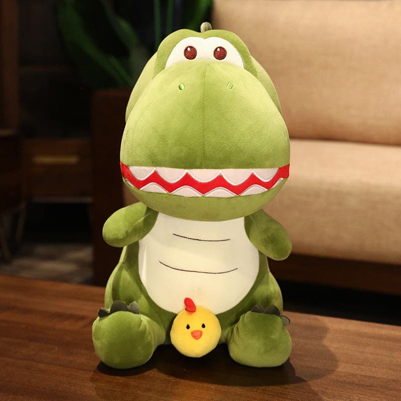 Dinosaur Stupid Chicken Cute Creative Plush Stuffed Large Soft Animal Toy Children's Pillow Give Girls Christmas Birthday Gifts