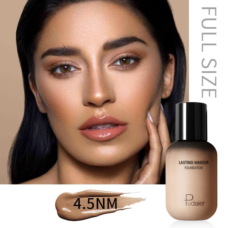 Dark Skin Liquid Foundation Cream For Face Concealer Matte Female Makeup Base Waterproof Long Lasting Facial Cosmetics