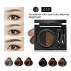 TikTok 2 Color Set Waterproof Eyebrow Powder Eyebrow Cream  Air Cushion Eye Brow Palette Dye Eyebrow