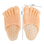 1 Pair Creative Funny Big Foots Tweezers Cartoon Festival Halloween Decor Vinyl Hulk Slippers Shoe Tricks Toy for Carnivals