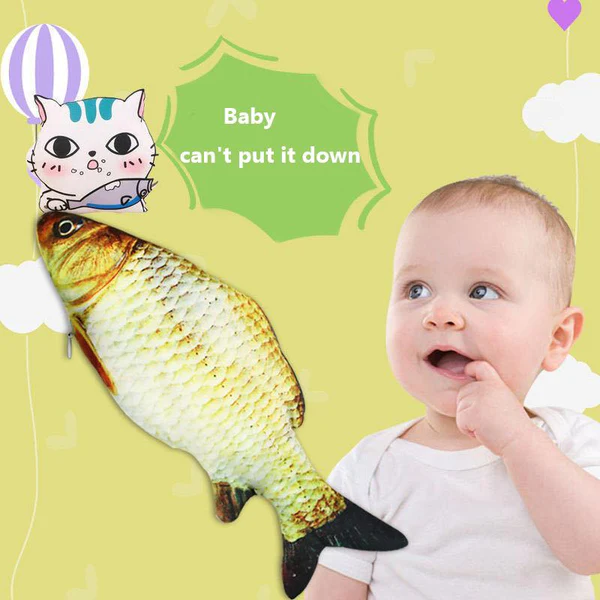 Children's Baby Electric Fish Toy Simulation Plush Electric Fish Toy For Sleeping