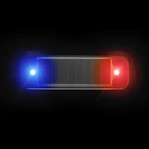 TikTok Car Solar Flashing LED Strobe Light Mini Anti-collision Warning Light Turn Signal Indicator Fit for Motorcycle