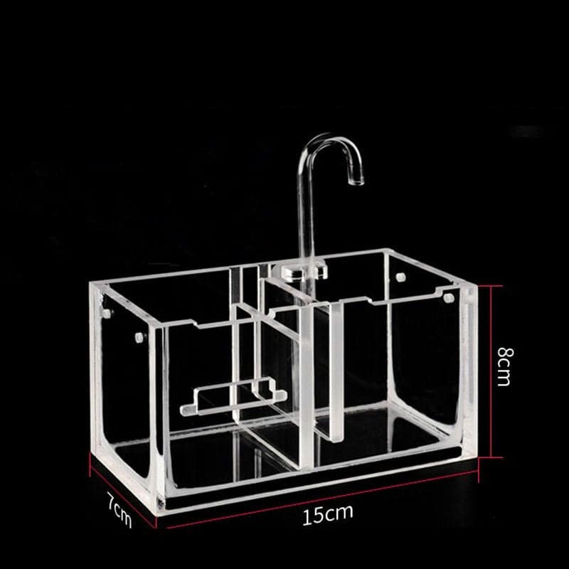 3-in-1 Transparent Acrylic Aquarium Filter Boxes External Hanging Water Purifier for Aquarium Fish Tank Box