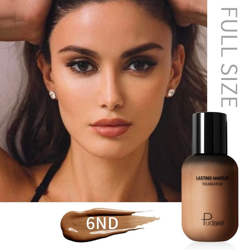Dark Skin Liquid Foundation Cream For Face Concealer Matte Female Makeup Base Waterproof Long Lasting Facial Cosmetics