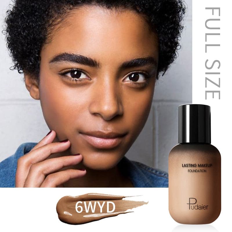 Dark Skin Liquid Foundation Cream For Face Concealer Matte Female Makeup Base Waterproof Long Lasting Facial Cosmetics