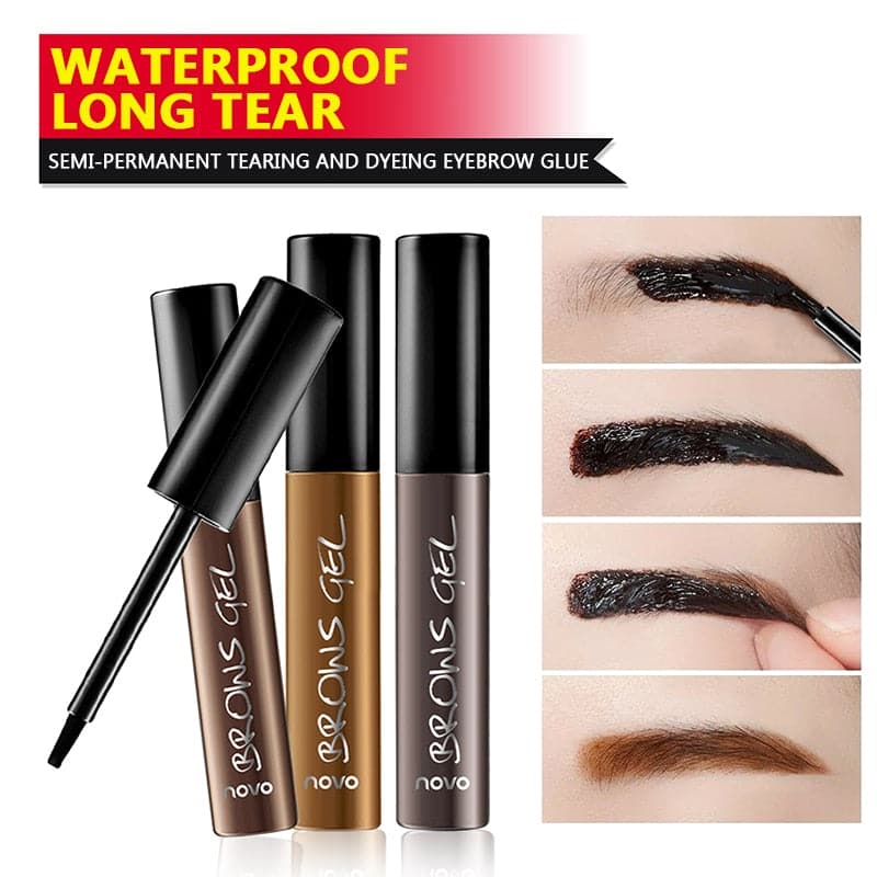 Eyebrow Dye Cream Eye Brow Gel 3 Colors Semi-Persistent Peel-off Tint Brow Eyebrow Cream Lasting