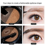2 Color Set Waterproof Eyebrow Powder Eyebrow Cream  Air Cushion Eye Brow Palette Dye Eyebrow