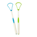 3 Colors  Silicone Tongue Scraper Brush Cleaning Food Grade Single Oral Care Plastic Scraper Tounge Oral Mouth Hygiene Care