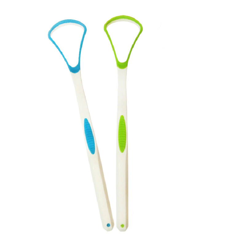 3 Colors  Silicone Tongue Scraper Brush Cleaning Food Grade Single Oral Care Plastic Scraper Tounge Oral Mouth Hygiene Care