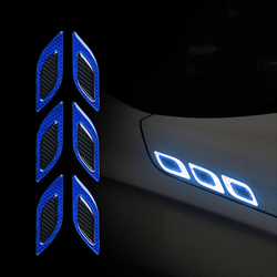 Car Reflective Sticker Car-styling Rearview Mirror Sticker Safety Warning Reflective Sticker Car Strip Stickers Exterior