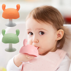Baby Teether Silicone For Boys Girls Mushroom Doll Infant Teething Toys Bpa Free Soothing Chewing Toddler Appease Gum Nipple