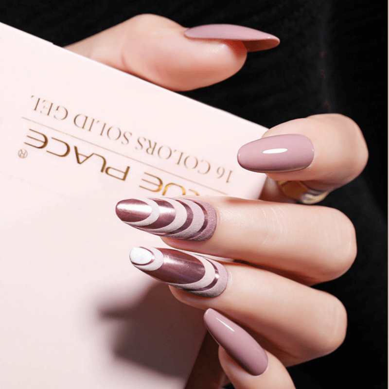 2023 New Solid 16 Color Nail Polish Glue Cans Cream-gel Manicures
