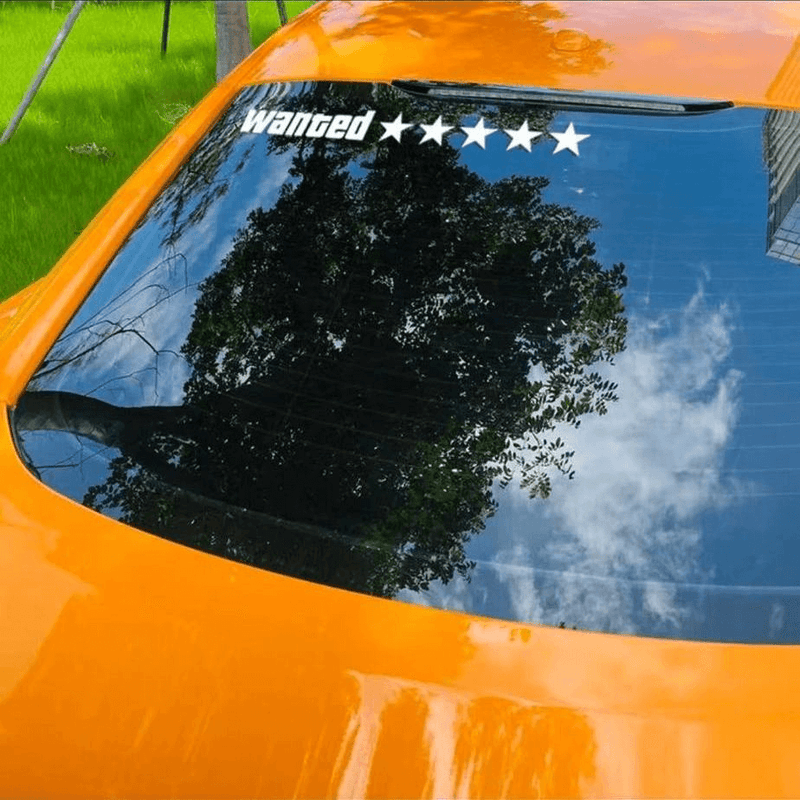 Personality Creative Wanted 5 Stars Waterproof Car Sticker