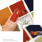 9 Colors Solid Nail Glue Polish 2023 New Cream Glue
