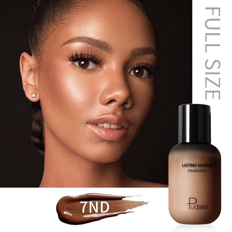 Dark Skin Liquid Foundation Cream For Face Concealer Matte Female Makeup Base Waterproof Long Lasting Facial Cosmetics