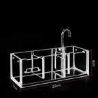 3-in-1 Transparent Acrylic Aquarium Filter Boxes External Hanging Water Purifier for Aquarium Fish Tank Box