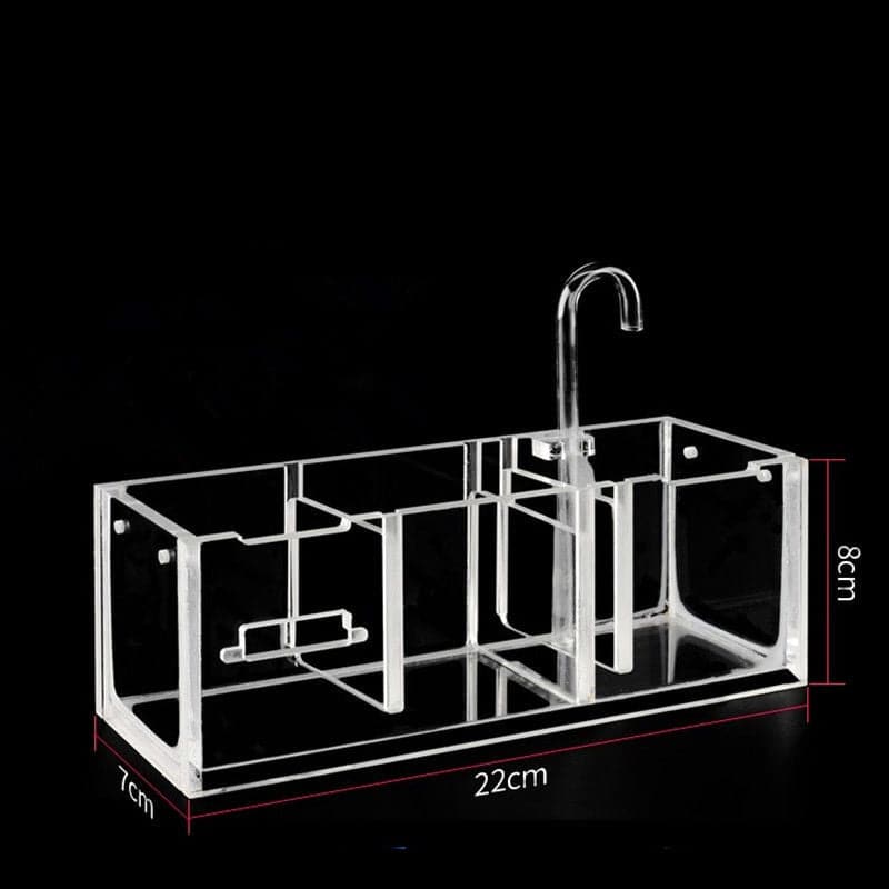 3-in-1 Transparent Acrylic Aquarium Filter Boxes External Hanging Water Purifier for Aquarium Fish Tank Box