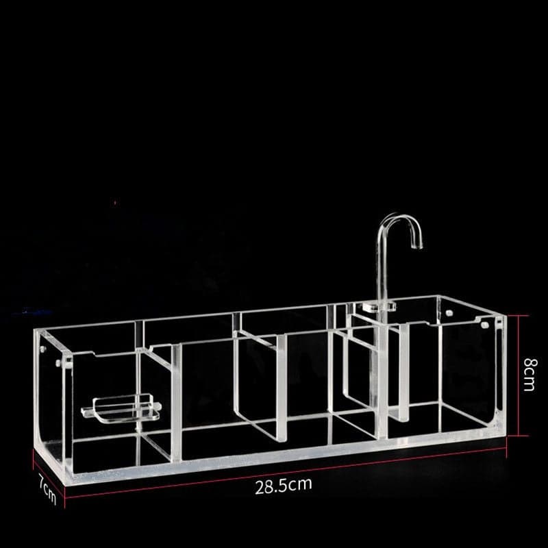 3-in-1 Transparent Acrylic Aquarium Filter Boxes External Hanging Water Purifier for Aquarium Fish Tank Box