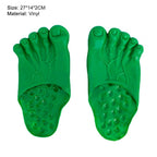 1 Pair Creative Funny Big Foots Tweezers Cartoon Festival Halloween Decor Vinyl Hulk Slippers Shoe Tricks Toy for Carnivals