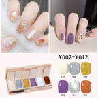Six-Color Solid Pudding Cream Nail Gel Polish Quick Drying Solid Glue Painting Nail Varnish Solid Uv Gel Diy Nail Kit