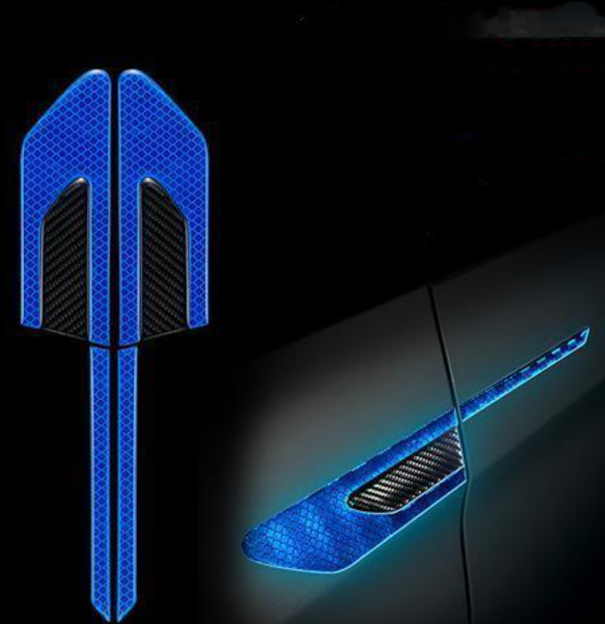 Car Reflective Sticker Car-styling Rearview Mirror Sticker Safety Warning Reflective Sticker Car Strip Stickers Exterior
