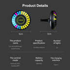 24 LED Light RGB Sound Control Voice Rhythm Ambient Pickup Lamp For Car Diffuser Vent Clip Air Fresheners Fragrance APP Control