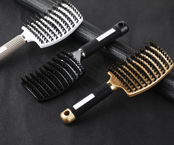 Hair Brush Scalp Massage Comb Hairbrush Bristle&Nylon Women Wet Curly Detangle Hair Brush for Salon Hairdressing Styling Tools