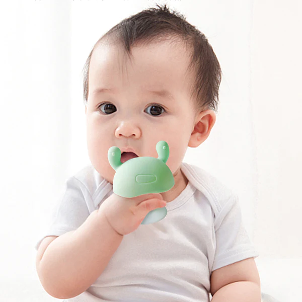 Silicone Baby Teether Teething Toys Mushroom Teether Infant Boys Girl BPA Free Chew Dental Care for Children Nursing Teeth Gift
