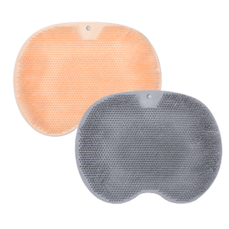 Shower Foot Scrubber Massager Cleaner Acupressure Mat Non-Slip Improve Circulation Exfoliation Massage Silicone Bath Pad