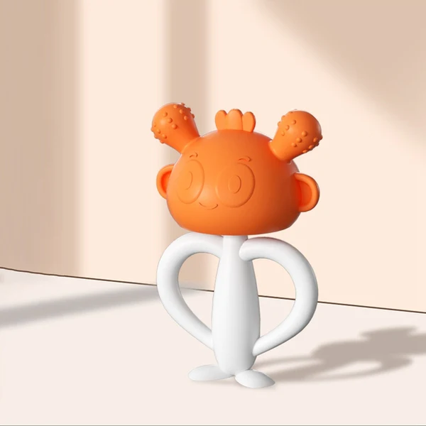 Silicone Baby Teether Teething Toys Mushroom Teether Infant Boys Girl BPA Free Chew Dental Care for Children Nursing Teeth Gift
