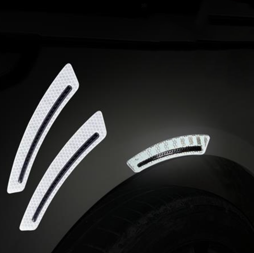Car Reflective Sticker Car-styling Rearview Mirror Sticker Safety Warning Reflective Sticker Car Strip Stickers Exterior
