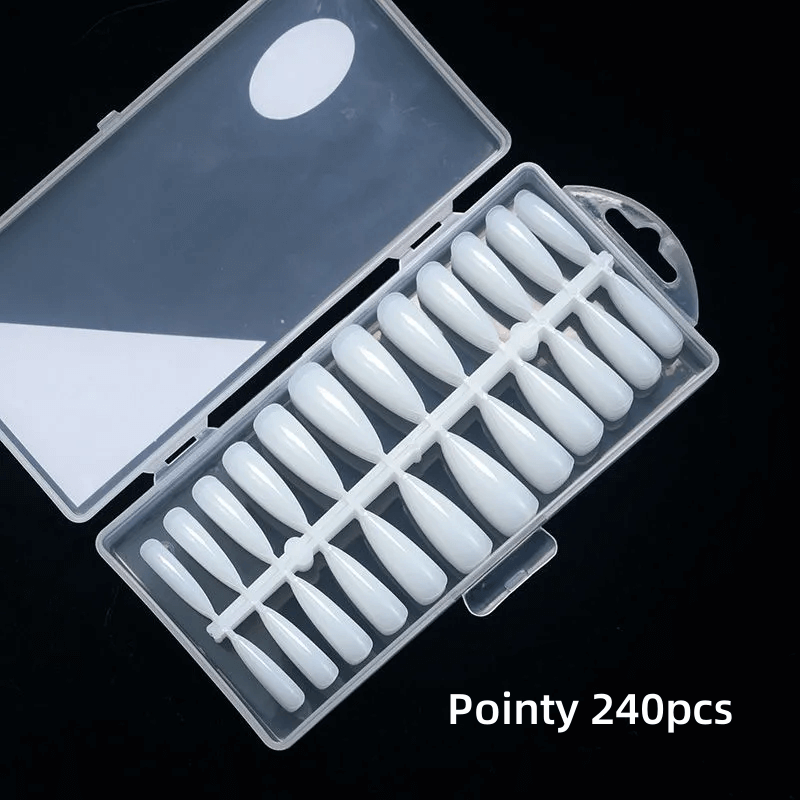 Milky White Traceless Lengthening Nail Patch Ultra-thin Manicure