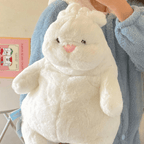 Cute Lazy White Rabbit Hug Pillow Bunny Plush Toy Sleeping Doll Gift