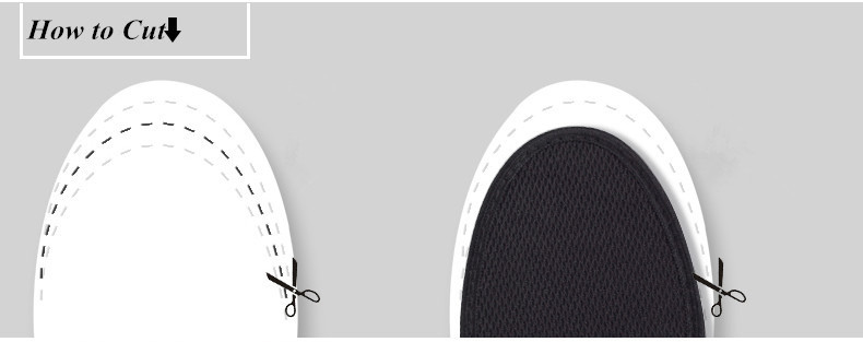 New Comfortable Insoles Elastic Shock Absorbent Soft Slippery Arch Support Spats