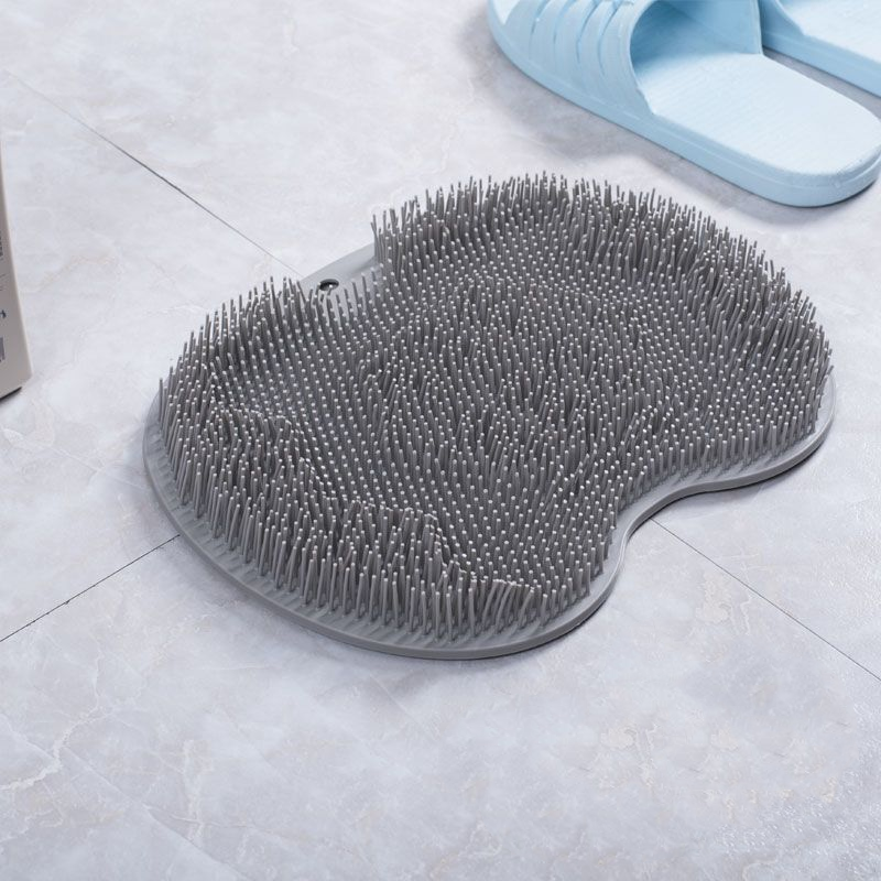 Shower Foot Scrubber Massager Cleaner Acupressure Mat Non-Slip Improve Circulation Exfoliation Massage Silicone Bath Pad
