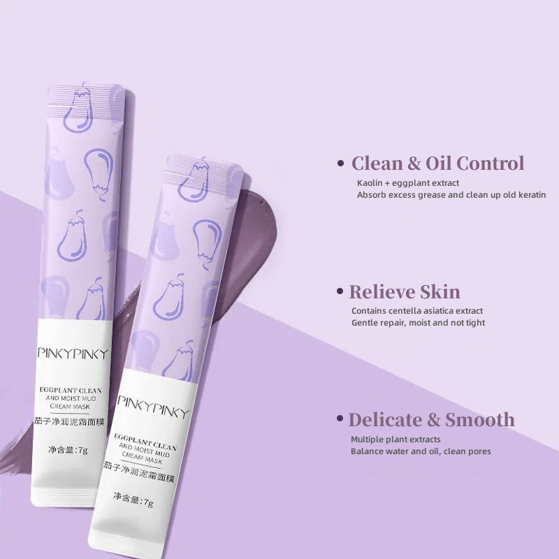 Eggplant Static Mud Cream Mask