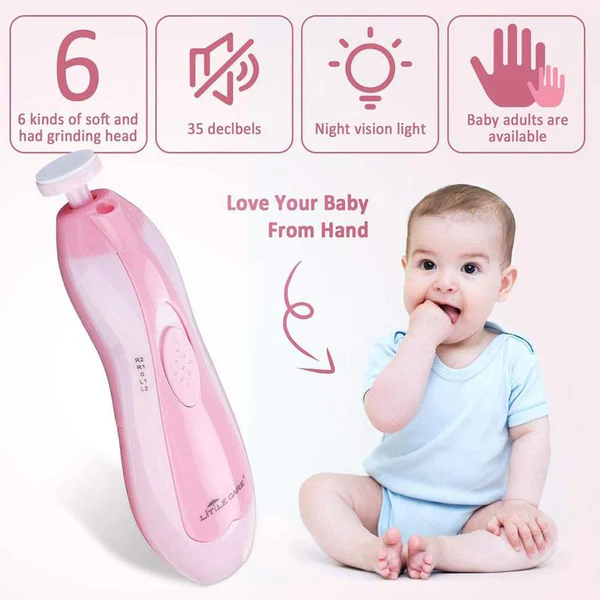 Safety Electric Baby Nail File Clippers Toes Fingernail Cutter Trimmer Manicure Tool Manicure Pedicure Care Tool Set For Kids