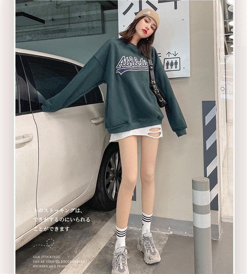 TikTok Warm Pantyhose Winter Onesize Plush Sock Pants Thermal Stockings