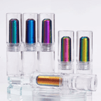 Small Tube Liquid Type Mirror Chrome Powder with Brush Professional Nail Art Decor Manicure Nail Glitter Pigment