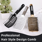 Hair Brush Scalp Massage Comb Hairbrush Bristle&Nylon Women Wet Curly Detangle Hair Brush for Salon Hairdressing Styling Tools