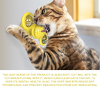 Cat Toys Rotating Windmill with LED Lights Cat Toys Funny Cat Interactive Toys  Catnip Ball Cat Brushes, Turntable Massage, Scratching, Molar, Suction Cup Toys