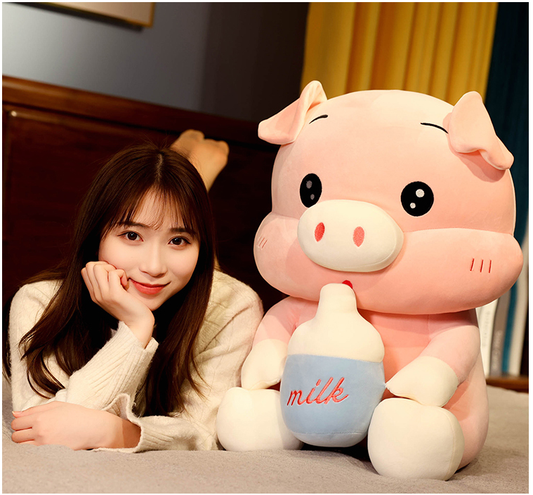 li Plush pig Stuffed Toy Soft Stuffed Plush Pillow Cushion Cute Plush pig Stuffed Kids Doll Birthday Gifts