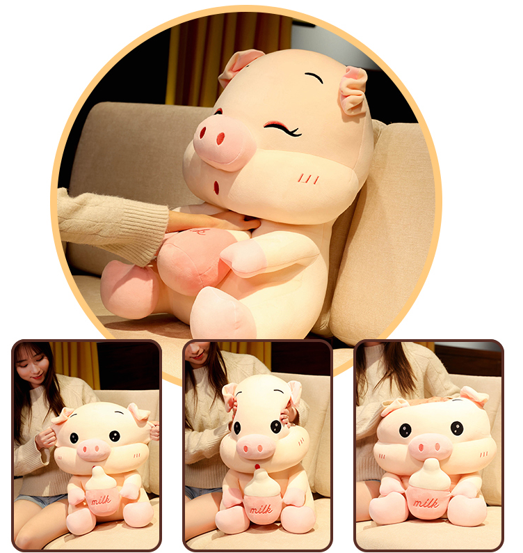 li Plush pig Stuffed Toy Soft Stuffed Plush Pillow Cushion Cute Plush pig Stuffed Kids Doll Birthday Gifts